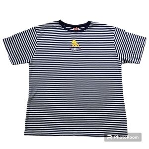 Vintage 90s Looney Tunes Tweety Bird Striped Tee Shirt sz Large